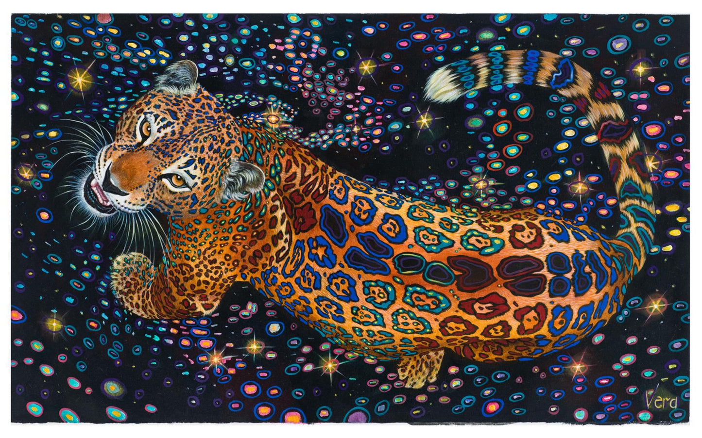 Vera V. Goncharenko- Original Giclee on Canvas "Strong Tiger"