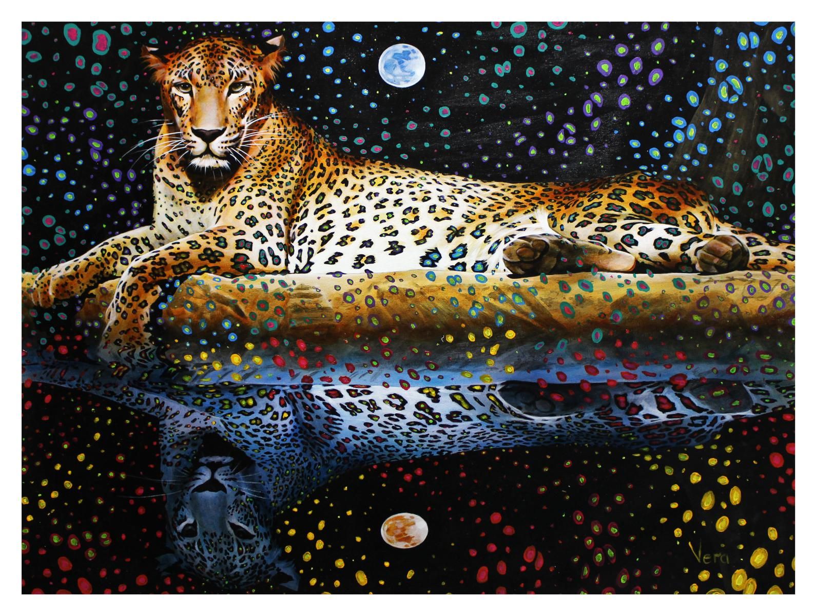 Vera V. Goncharenko- Original Giclee on Canvas "The Boss"