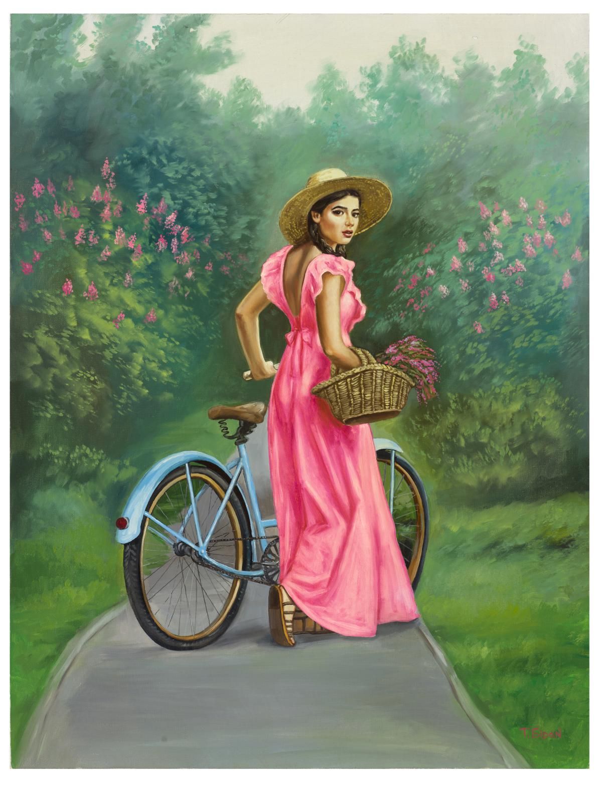 Taras Sidan- Original Giclee on Canvas "Elke"