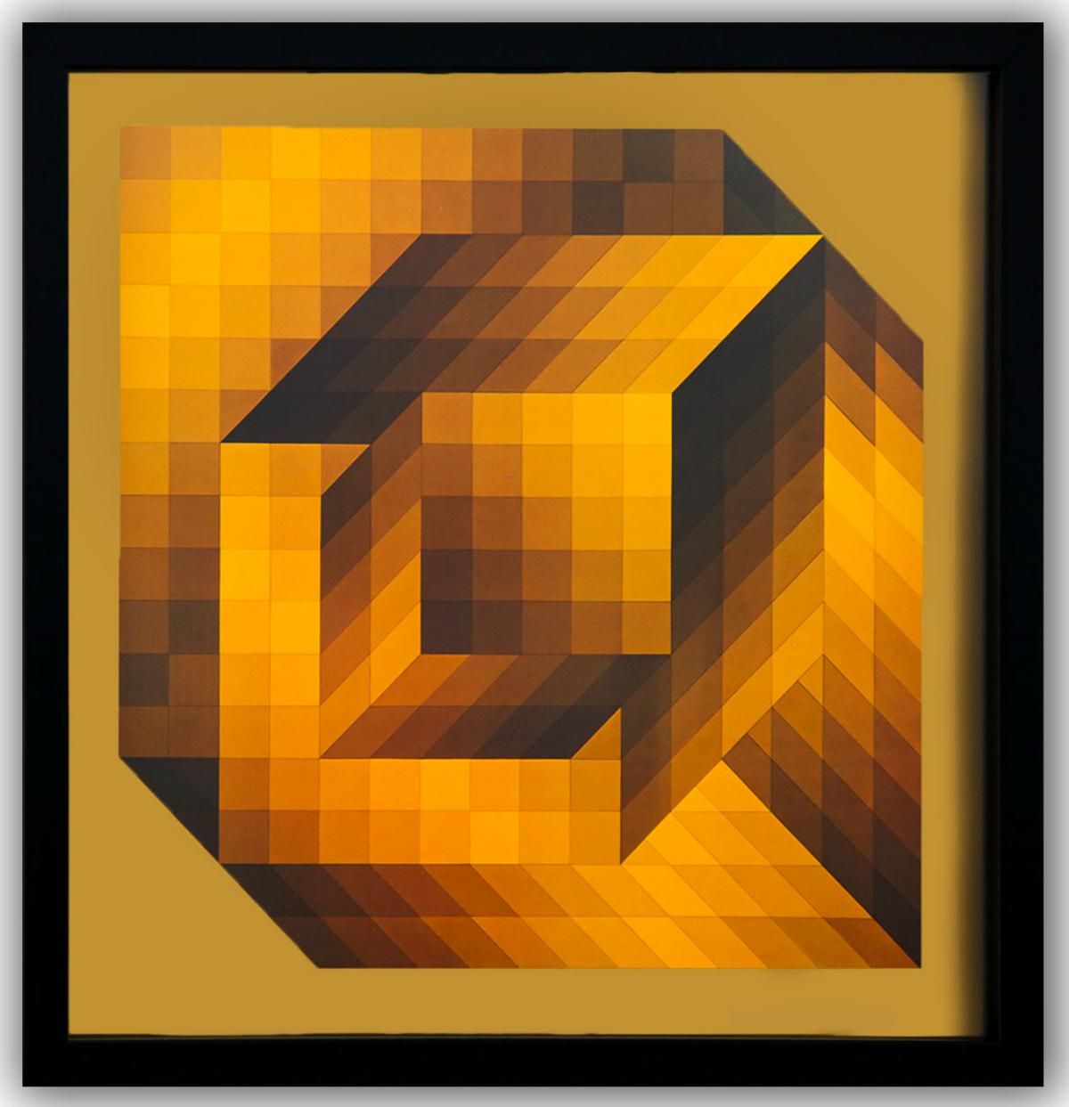 Victor Vasarely- Heliogravure Print "Untitled"