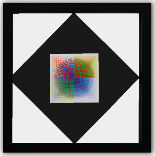 Victor Vasarely- Heliogravure Print "Untitled"
