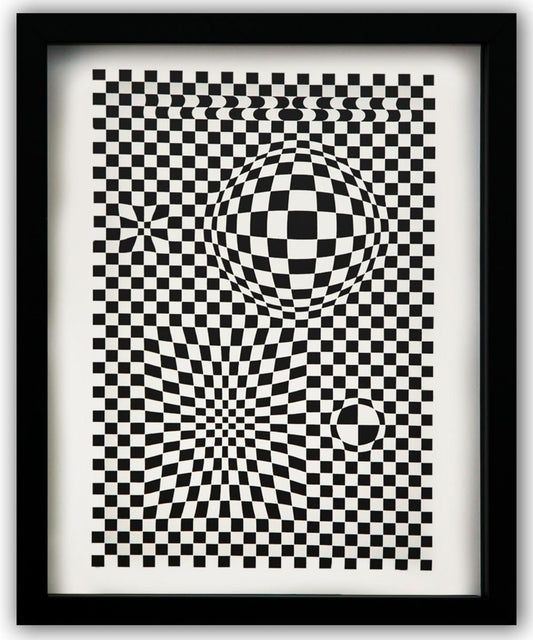 Victor Vasarely- Heliogravure Print "Untitled"