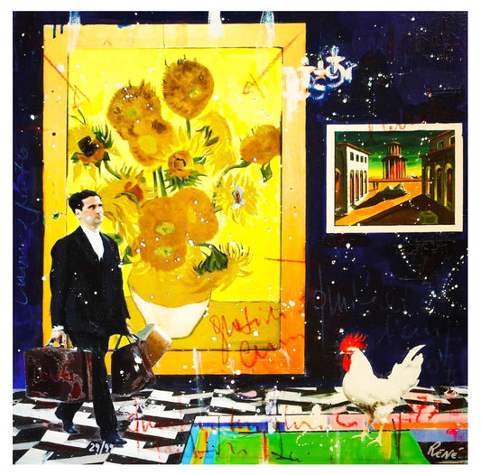 Rene- Silkscreen serigraph "Just like the sunflower"