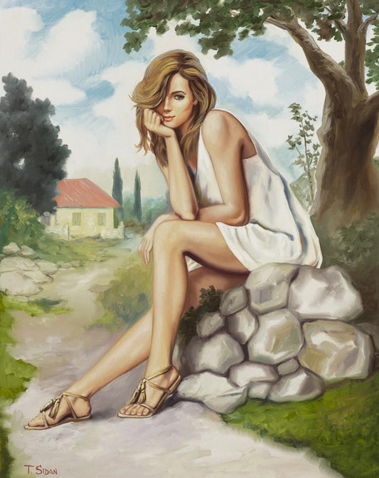Taras Sidan- Original Giclee on Canvas "Adela"