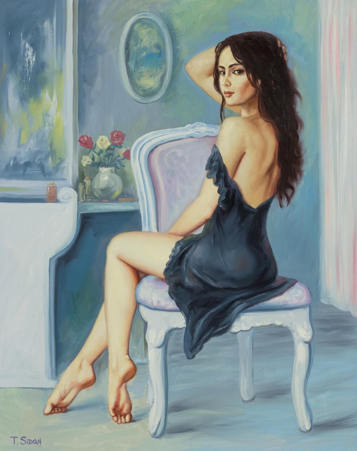 Taras Sidan- Original Giclee on Canvas "Eliana"