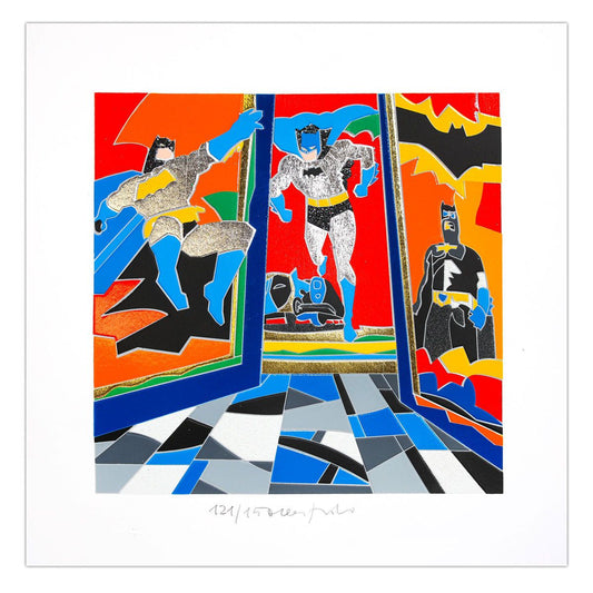 Ugo Nespolo- SIlkscreen on Paper "Contro Battere"