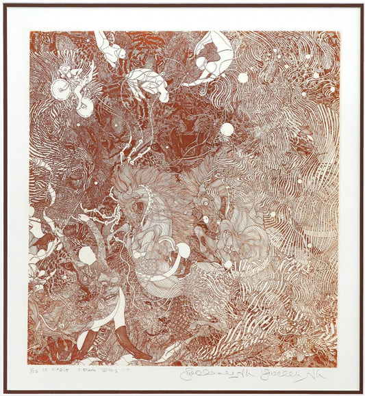 Guillaume Azoulay- Original Etching "Le Cirque Sienna"