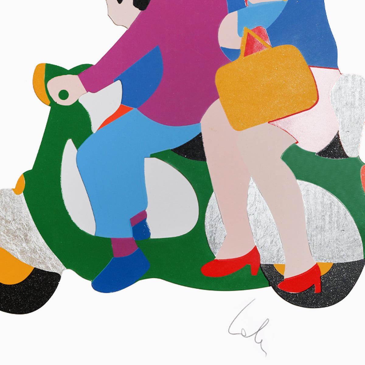 Marco Lodola- Silkscreen "Family business"