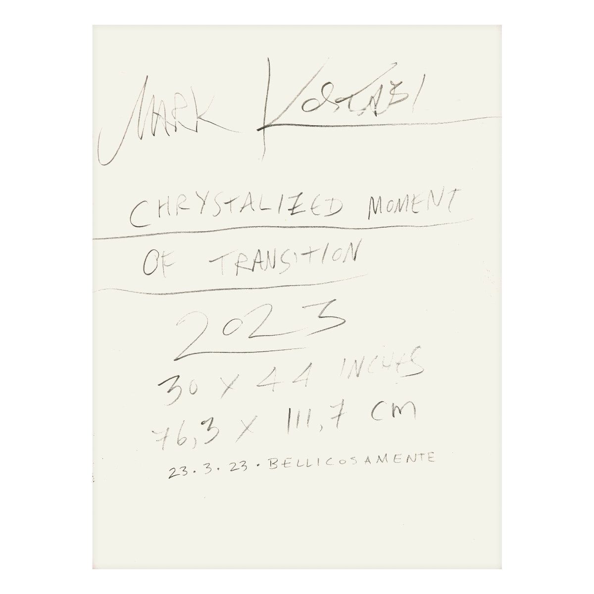 Mark Kostabi- Original Mixed Media on Paper "Crystallized Moment"