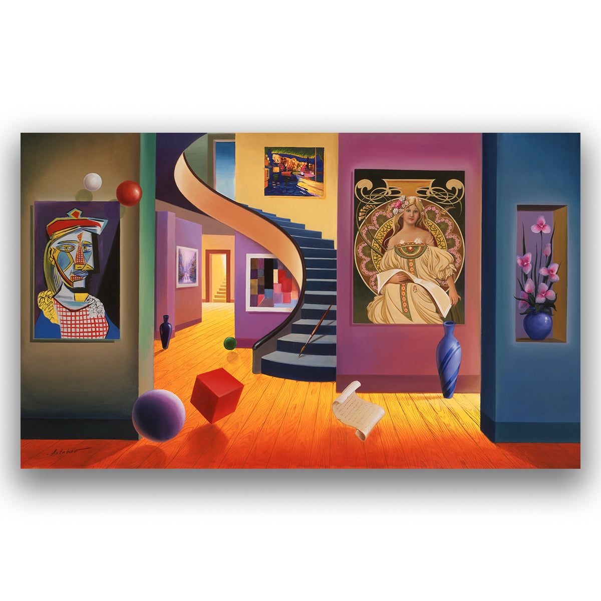 Alexander Astahov- Giclee on canvas "Homage to Picasso"