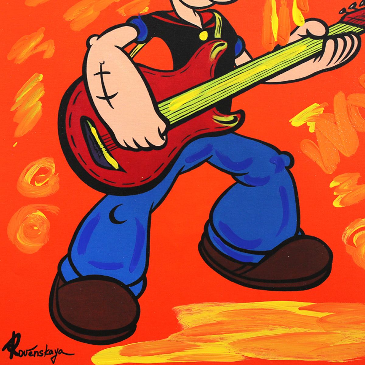 Nastya Rovenskaya- Mixed Media "Rocking Sailor"