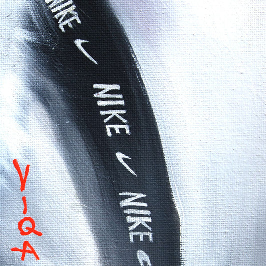 Viqa- Original Oil on Canvas with Collage "Scrooge McDuck/ Rick Ross"