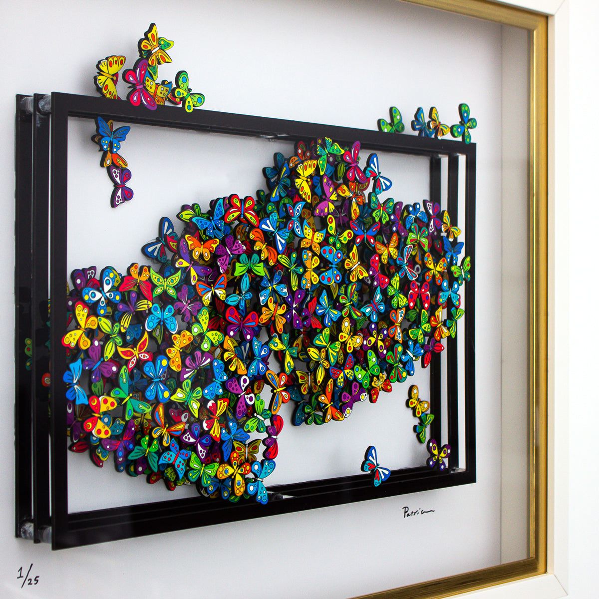 Patricia Govezensky- 3D Multilayered Woodcut "A Sigh of Bliss"