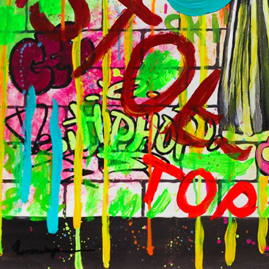 Nastya Rovenskaya- Mixed Media "Comedy Time"