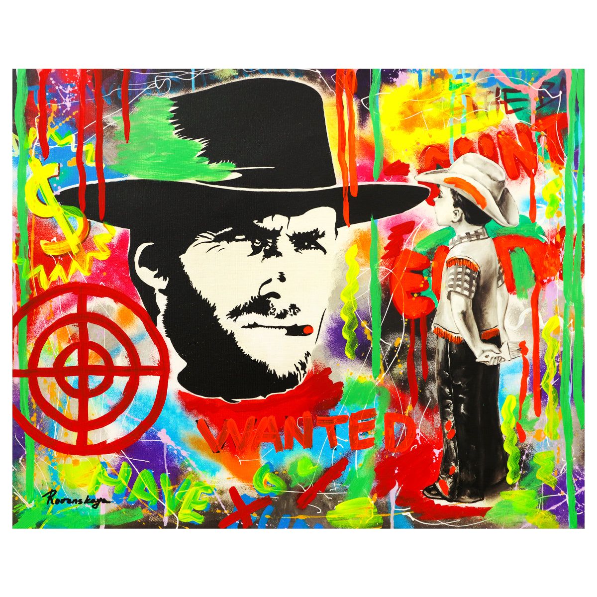 Nastya Rovenskaya- Mixed Media "Wanted"