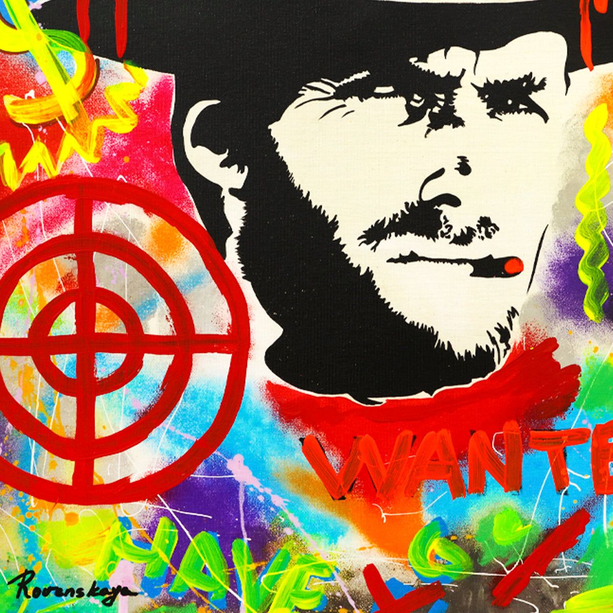 Nastya Rovenskaya- Mixed Media "Wanted"