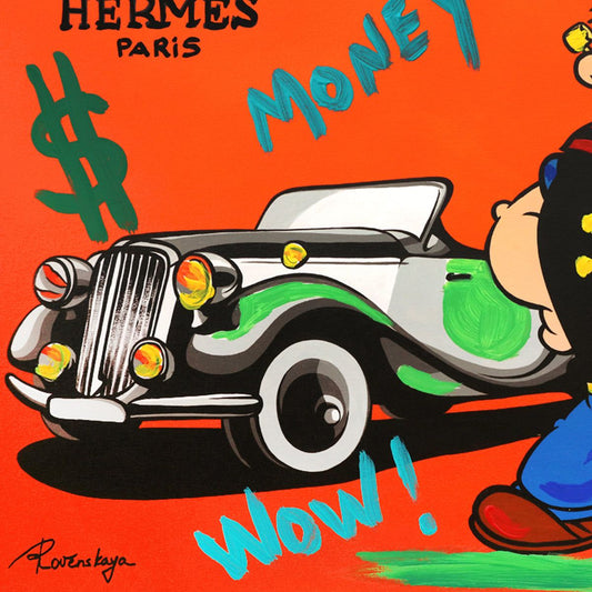 Nastya Rovenskaya- Mixed Media "Classic Ride"