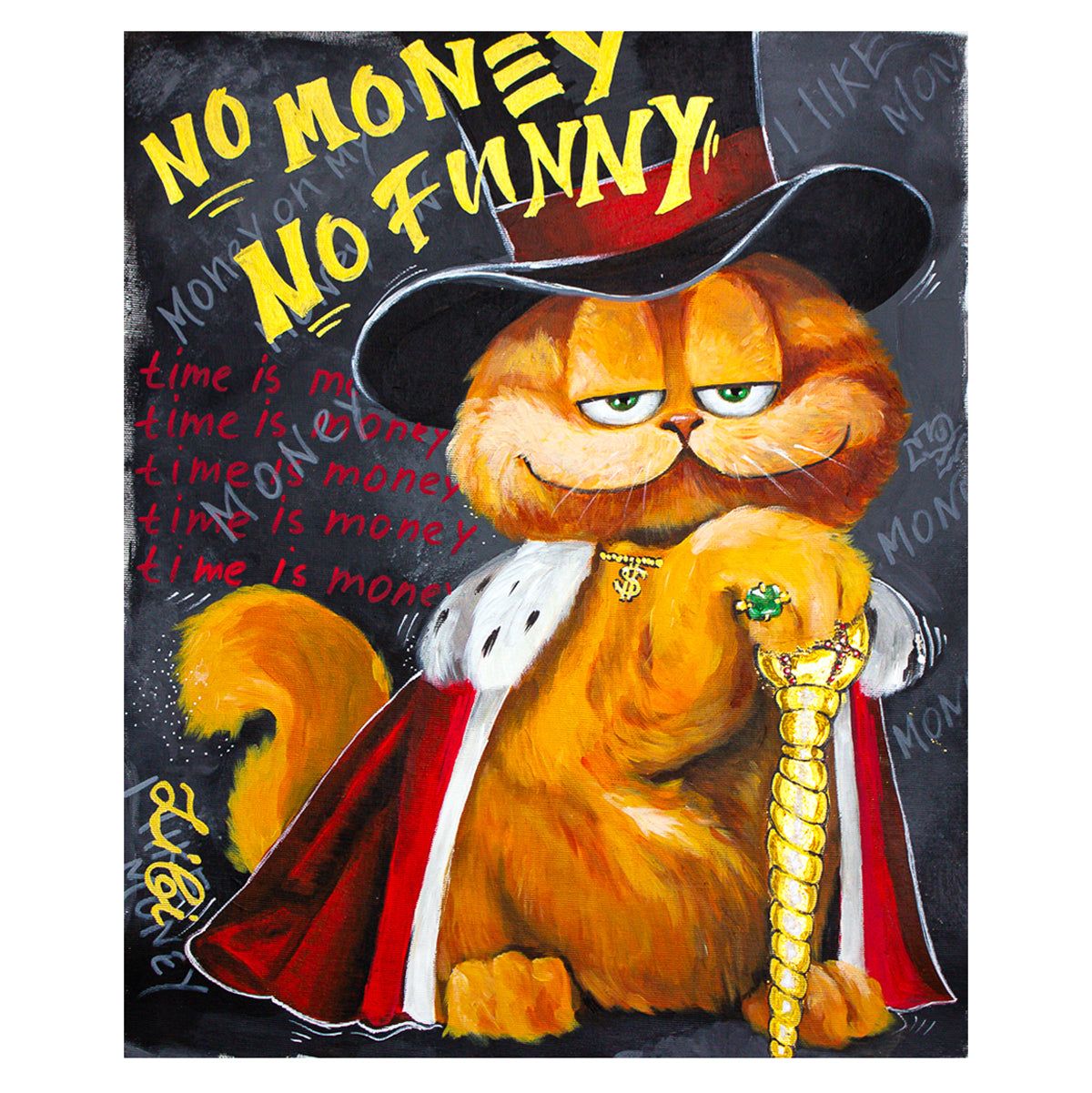 Libi- Original Acrylic on Canvas "King Ruler"
