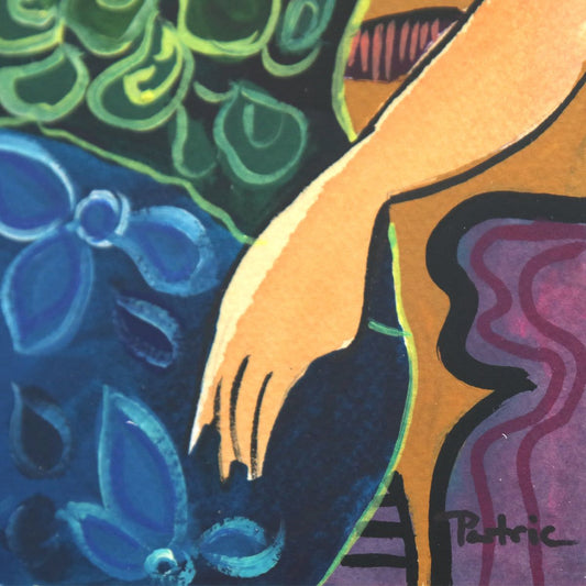 Patricia Govezensky- Original Watercolor "Laura"