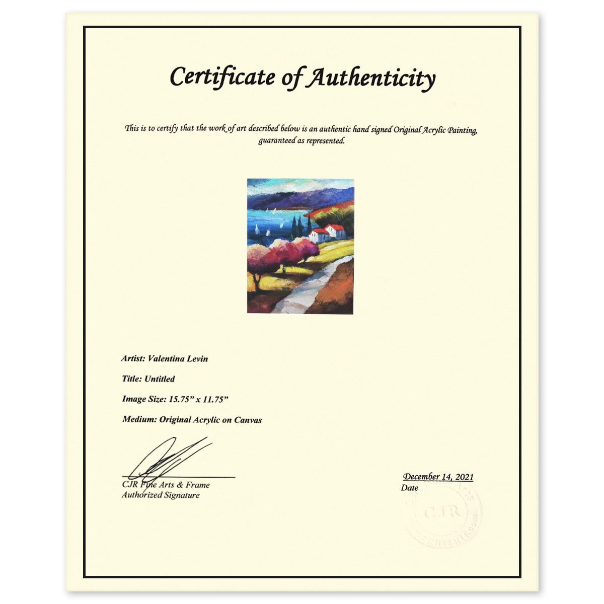 Valentina Levin- Acylic on Canvas "Untitled"