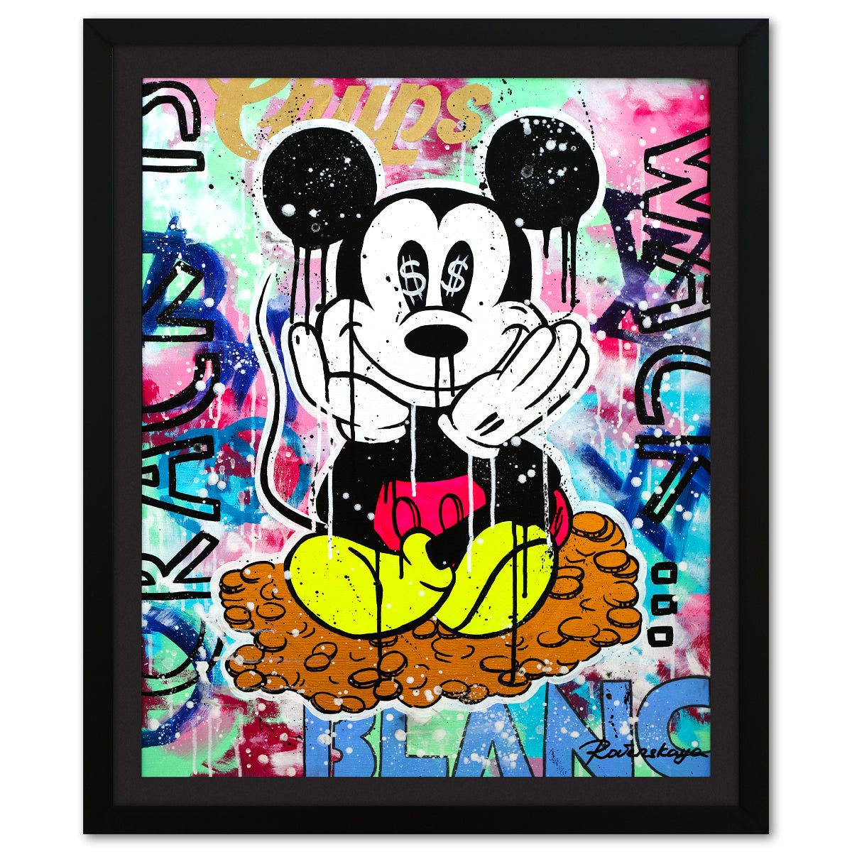 Nastya Rovenskaya- Original Oil on Canvas "Money Joy"