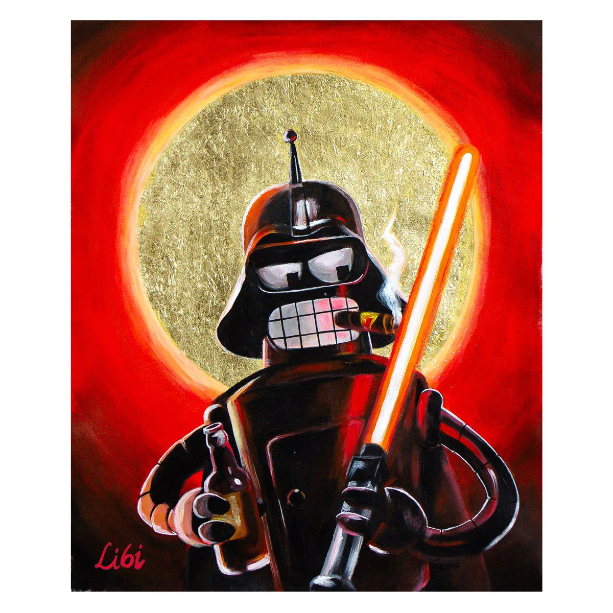 Libi- Original Acrylic on Canvas "The War"