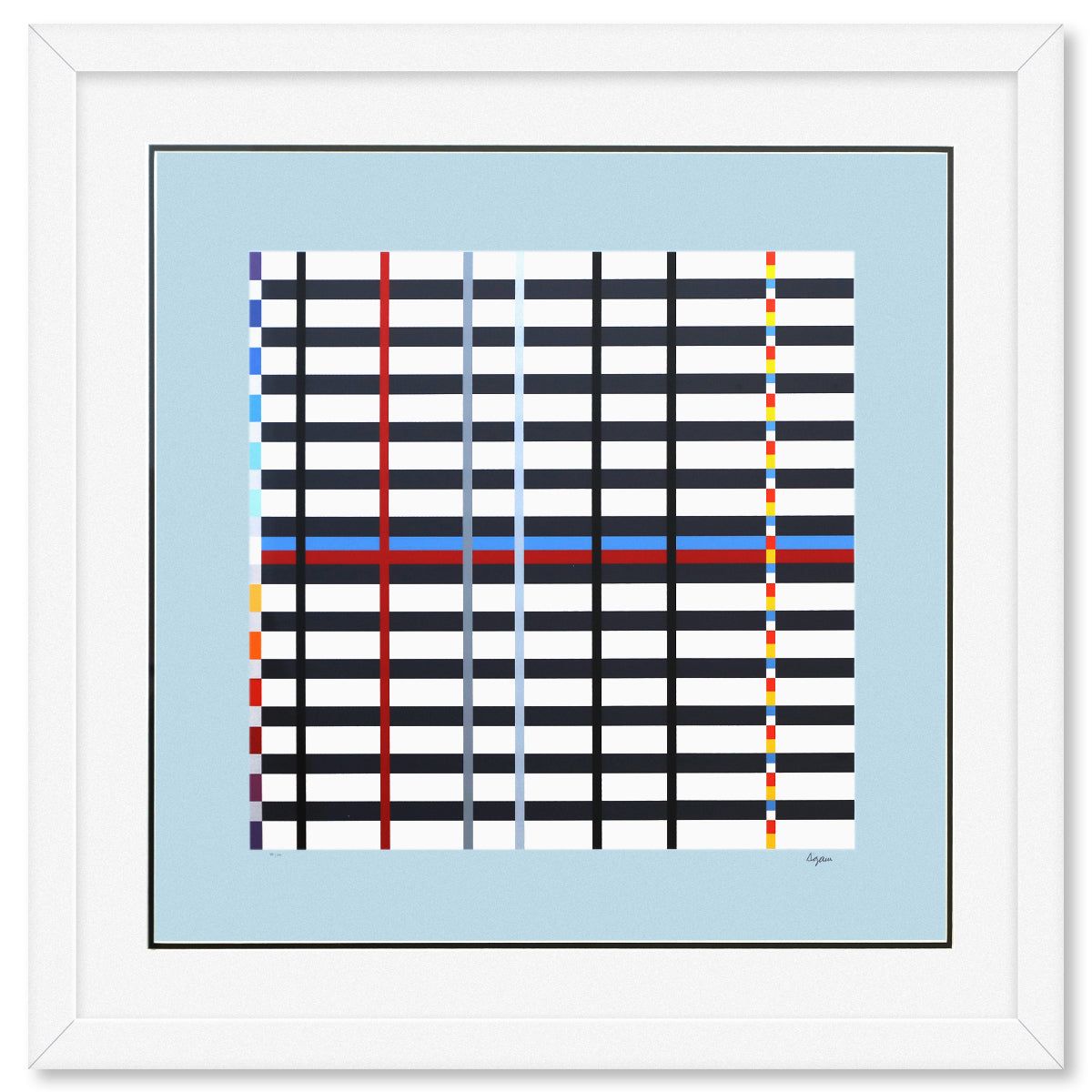Yaacov Agam- Silkscreeen Serigraph "Homage to Mondrian"