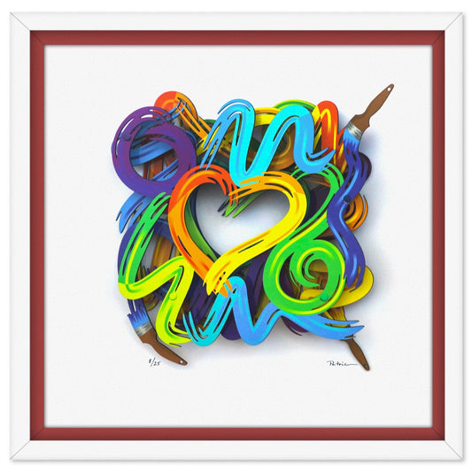 Patricia Govezensky- 3D Multilayered Woodcut "Colors of Love"