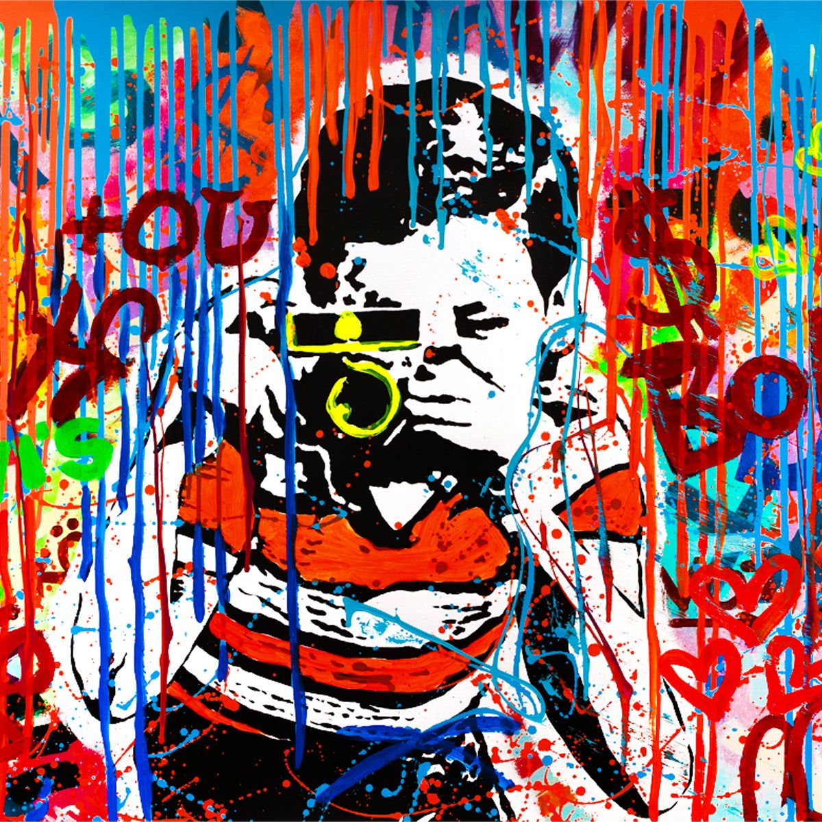 Nastya Rovenskaya- Mixed Media "Say Cheese"