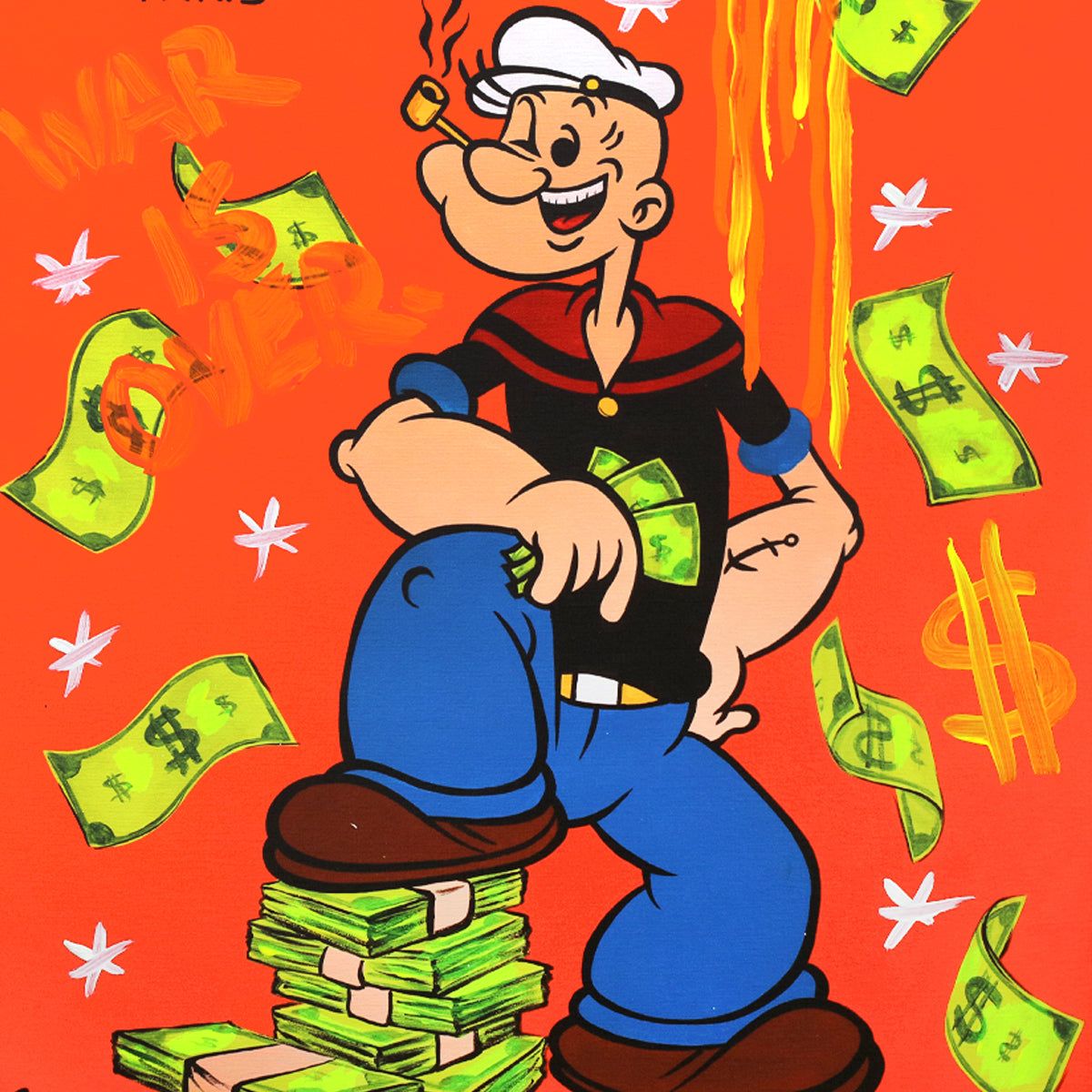 Nastya Rovenskaya- Mixed Media "Spinach Sale"