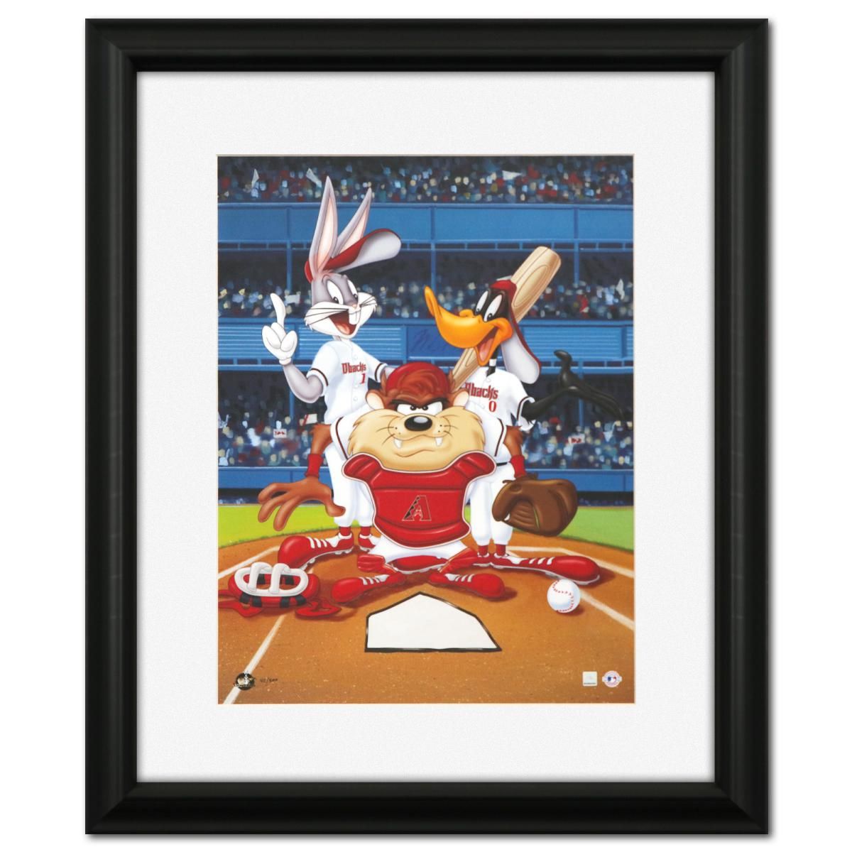 Warner Bros.- Giclee on Paper "At the Plate (Diamondbacks)"