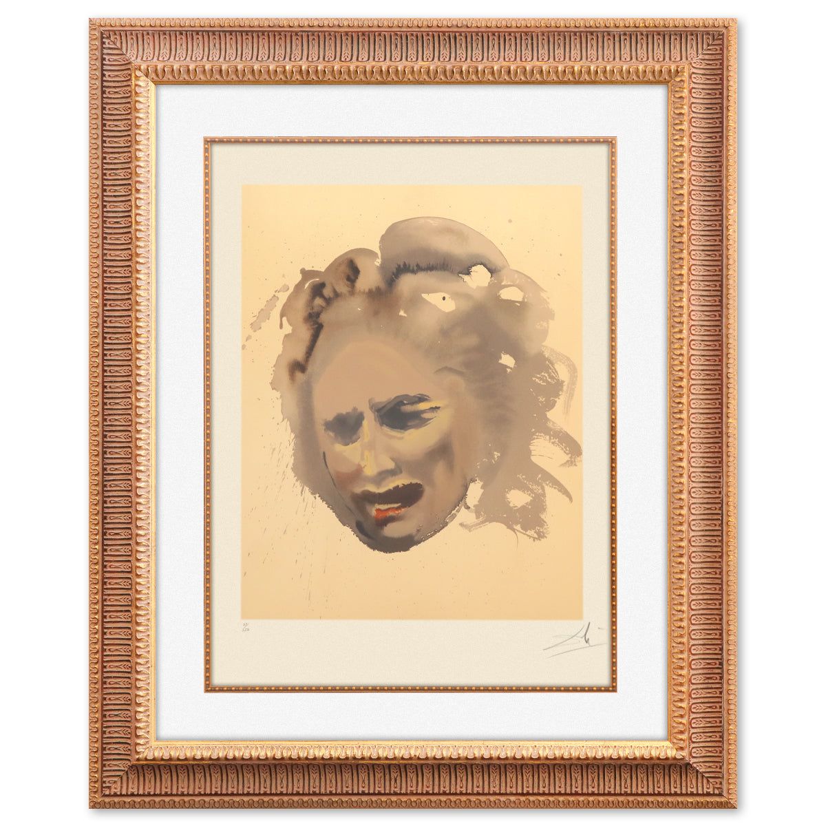 Salvador Dali- Original Lithograph "The Price- Bereavement"