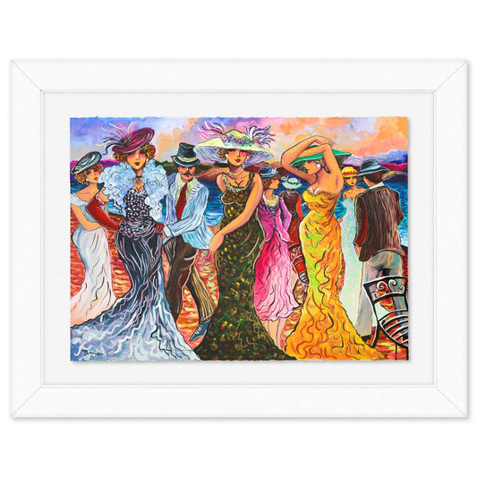 Patricia Govezensky- Original Watercolor on Paper "Ecstatic Celebration"
