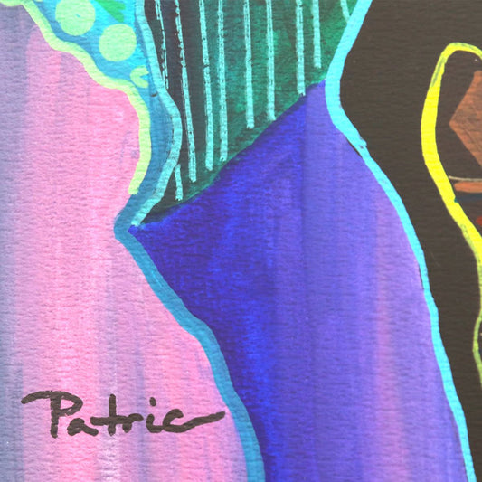 Patricia Govezensky- Original Watercolor on Paper "Vivid Encounter"