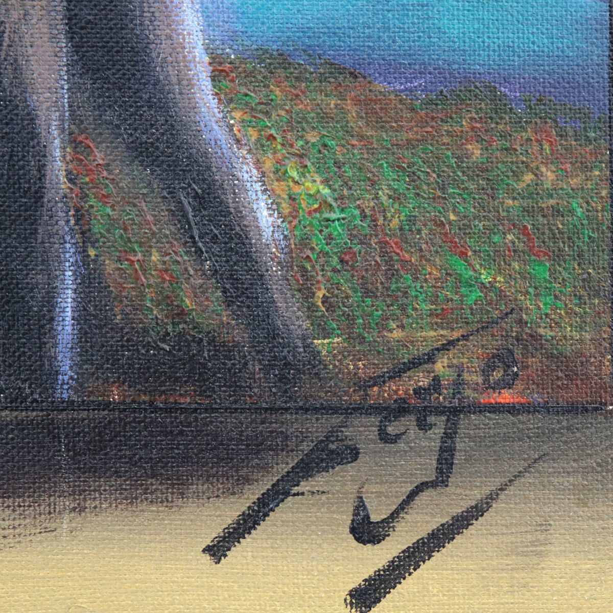 Ferjo- Original Painting on Canvas "Pup Kisses"