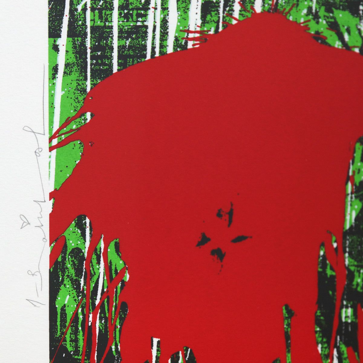 Mr Brainwash- Silkcreen on Paper "Flowarh$ - II (F), 2021"