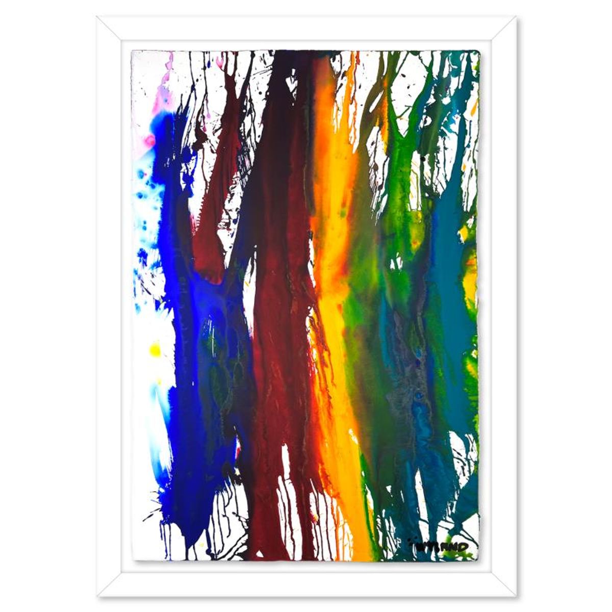 Wyland- Original Watercolor Painting on Deckle Edge Paper "Untitled"