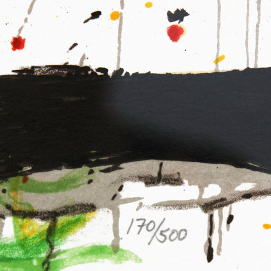 Tom Everhart- Hand Pulled Original Lithograph "Pillow Talk"