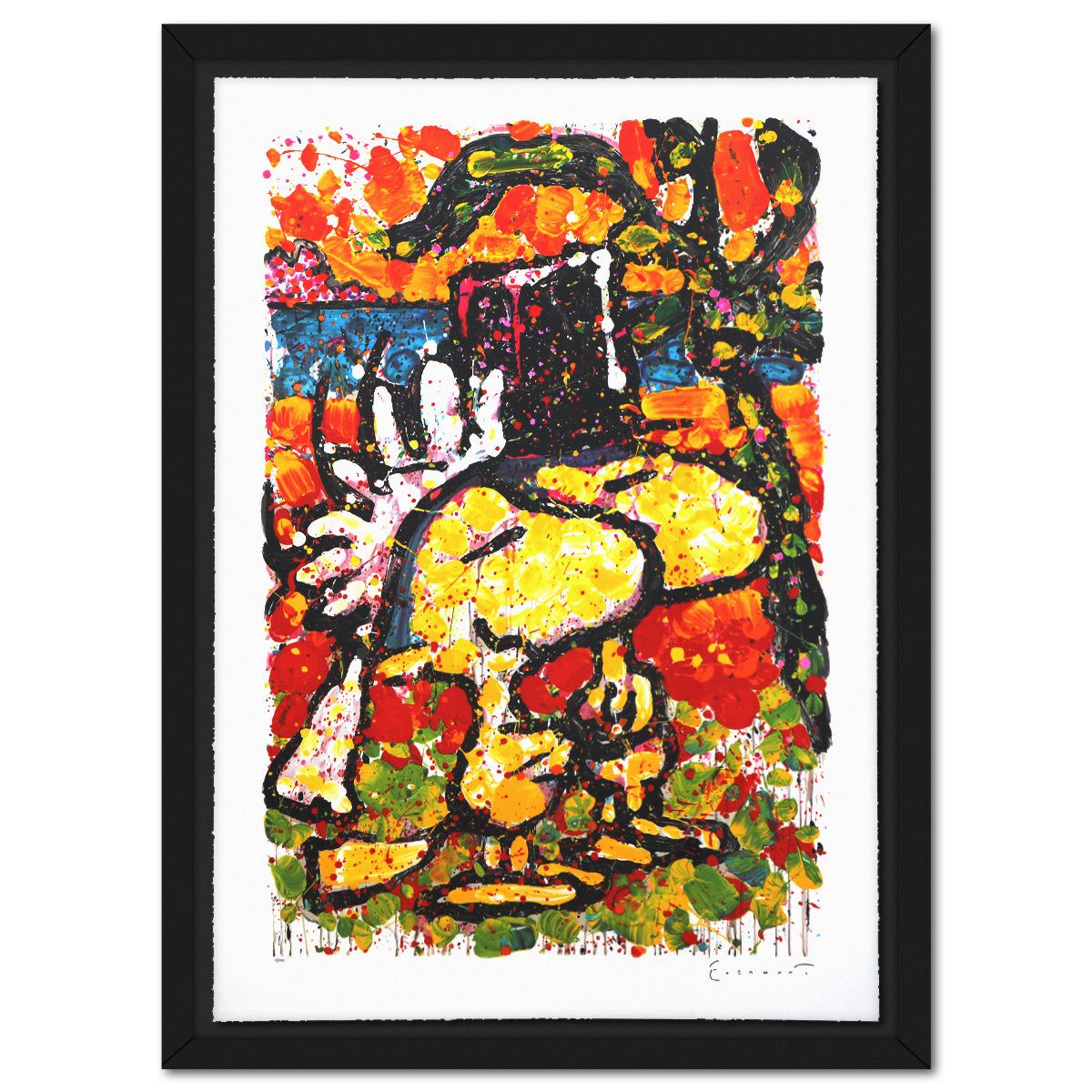 Tom Everhart- Hand Pulled Original Lithograph "Hitched"