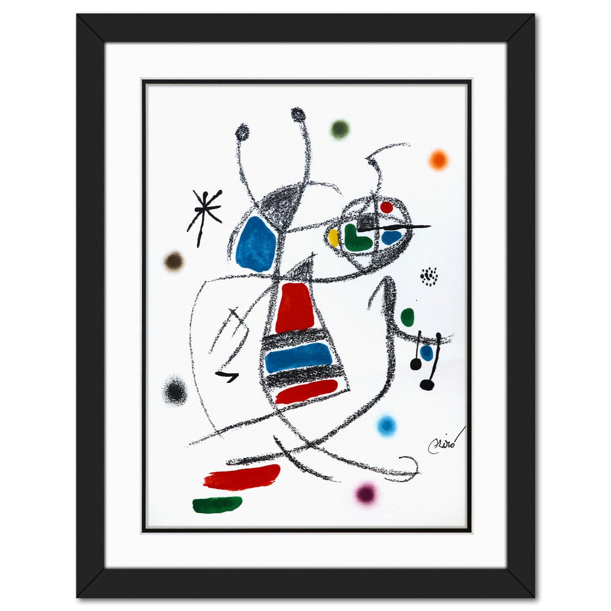 After Joan Miro- Lithograph on light wove paper "Maravillas con variaciones acrosticas 08"