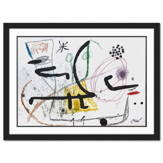 After Joan Miro- Lithograph on light wove paper "Maravillas con variaciones acrosticas 09"