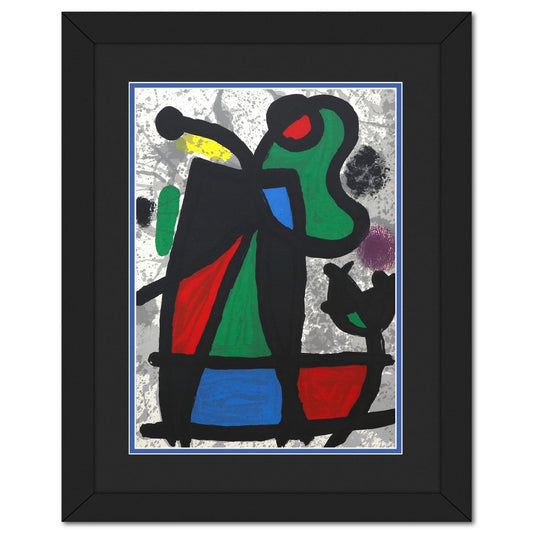 After Joan Miro- Lithograph on Rivoli paper "DLM186 - Composition II"