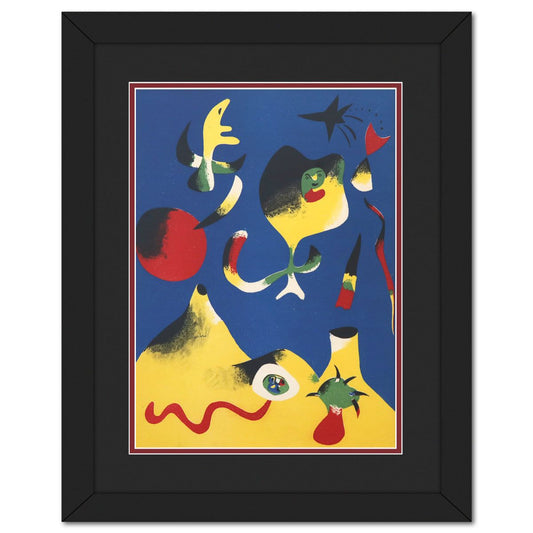 After Joan Miro- Stencil on Rivoli paper "L'air"