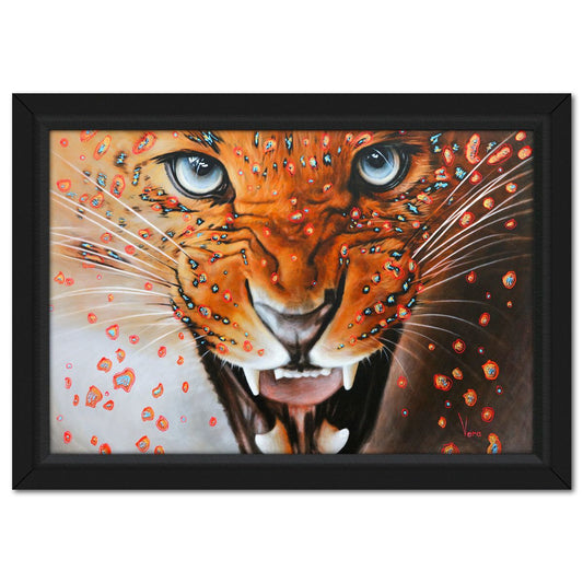 Vera V. Goncharenko- Original Oil on Canvas "Ferocious Focus"