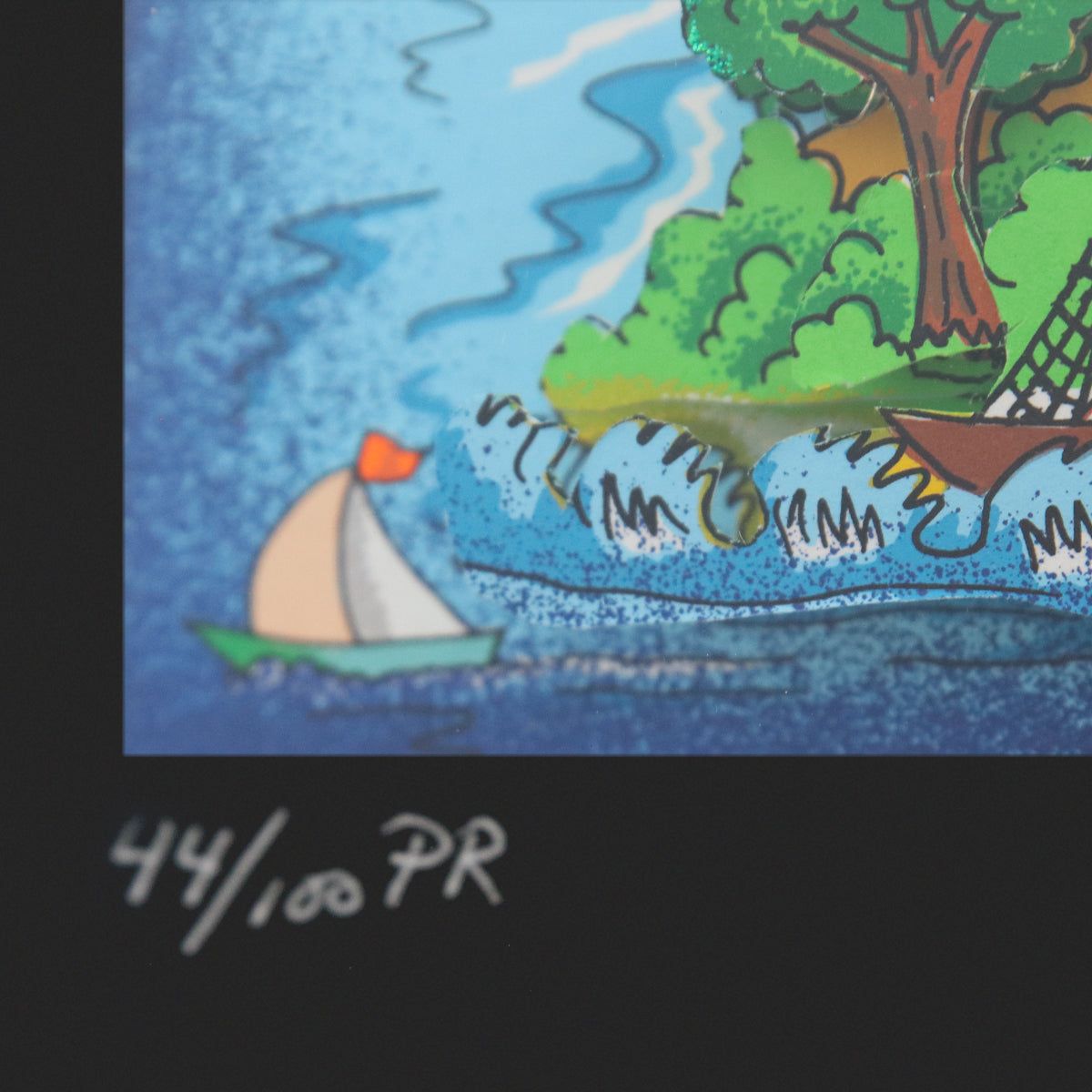 Charles Fazzino- 3D Construction Silkscreen Serigraph "There's Music: New Jersey, New York, Long Island Too!!"