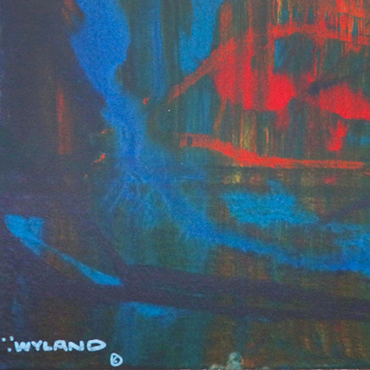 Wyland- Original Watercolor Painting on Deckle Edge Paper "Abstract"