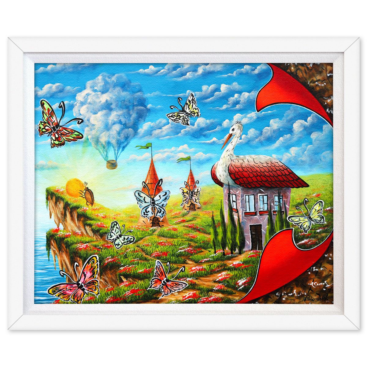 Eugene Poliarush- Original Oil on Canvas "Pastoral Bliss"