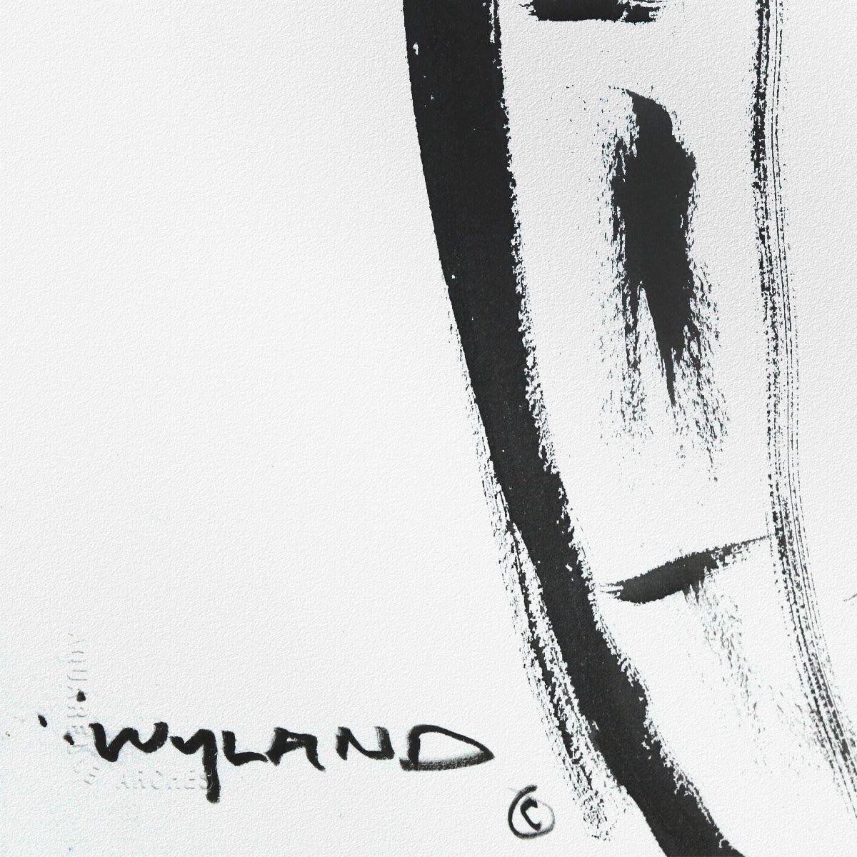 Wyland- Original Sumi Ink Painting "Turtle"