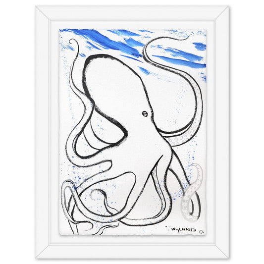Wyland- Original Sumi Ink Painting "Octopus"