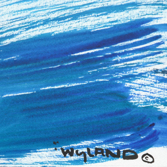 Wyland- Original Sumi Ink Painting "Dolphin"